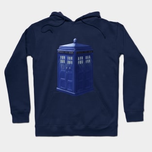 Tardis with Light Rays. Hoodie